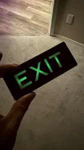 Beechcraft 1900C - 132848-12 - As Removed - Exit Sign, Illuminating